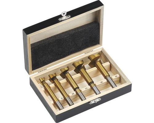 Forstnerbohrer Set in Holzkiste