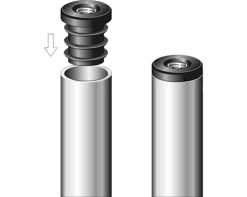 Illustration einer Rohrmanschette zur Rohrdurchführung