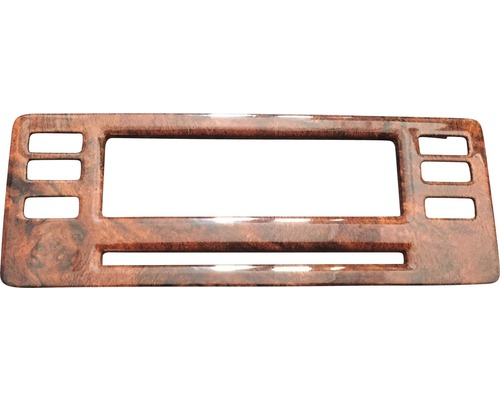 Cache décoratif en bois avec découpes pour autoradio et interrupteurs