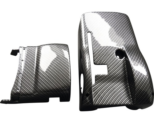 Zwei Abdeckungen in Carbonoptik