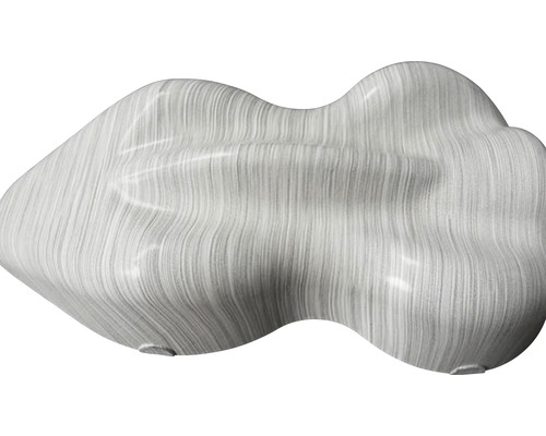 Dekorative Gartenbank aus Kunststein mit Holzstruktur