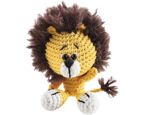 Gehäkelter Löwe als Stofftier