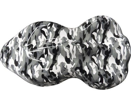 Faszienrolle mit Tarnmuster zur Muskelmassage