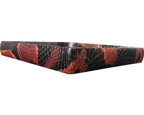 Rechteckige Pflanzschale mit Schlangenmuster