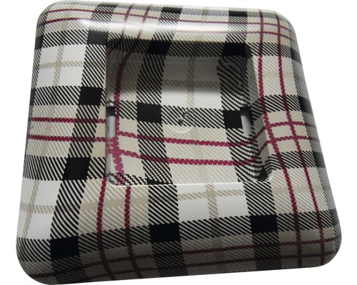 Quadratischer Seifenspender mit Karomuster