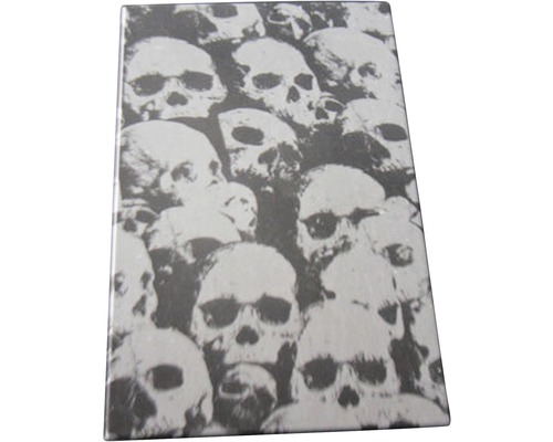 Carreau avec motif de crânes