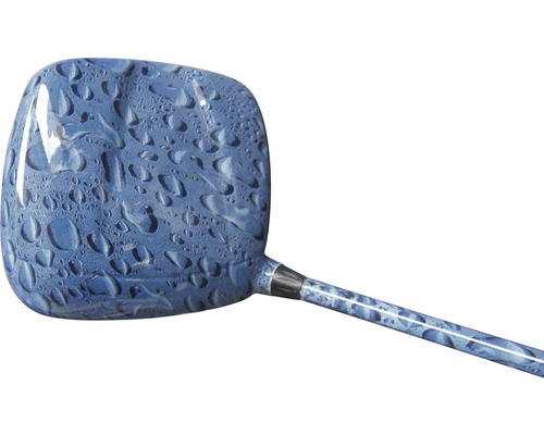 Accessoire de salle de bain bleu avec motif de gouttelettes d''eau