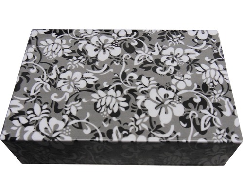 Boîte de rangement décorative avec motif floral