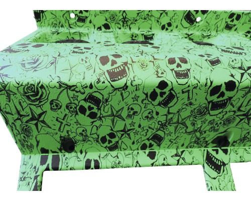 Barbecue avec motif de crânes