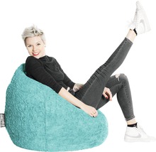 Sitzsack Sitting Point Beanbag Fluffy XL ca. 220 Liter türkis 70x110 cm