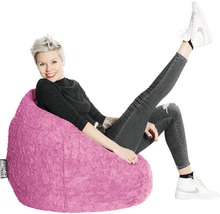 Sitzsack Sitting Point Beanbag Fluffy XL ca. 220 Liter pink 70x110 cm