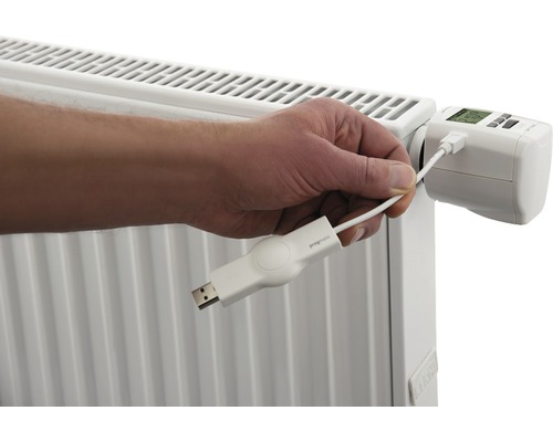 Connexion d''un thermostat de radiateur à un adaptateur USB
