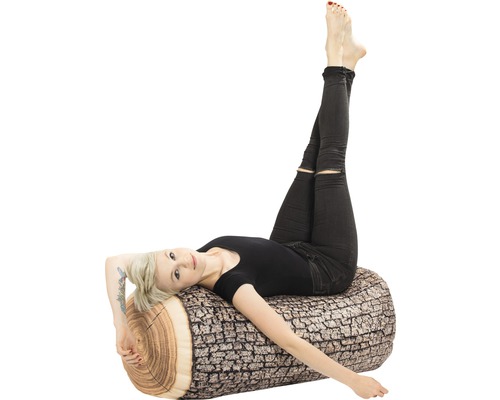 Coussin décoratif tronc d''arbre avec femme