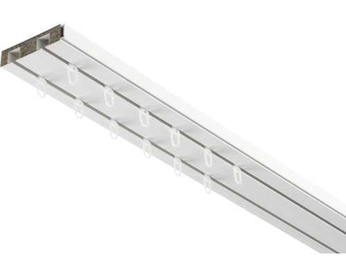 Rail de rideau avec accessoires pour fixer les rideaux