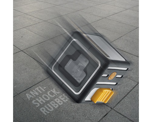 Butoir avec caoutchouc antichoc sur pavés