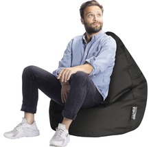 Pouf coussin Sitting Point Beanbag Brava XL env. 220 litres noir 70x110 cm