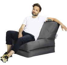 Fauteuil Sitting Point Twist Scuba anthracite 90x70x80 cm (déplié 180x70x60 cm)