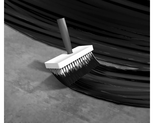 Brosse plate appliquant de la peinture sur une surface