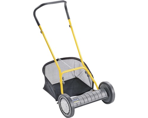 Tondeuse à gazon manuelle avec bac de ramassage