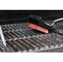 Brosse pour barbecue sur une grille