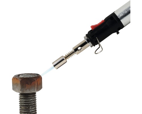 Chalumeau chauffant une vis