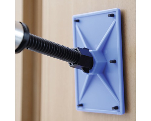 Applicateur de peinture avec tampon fixé pour la décoration murale