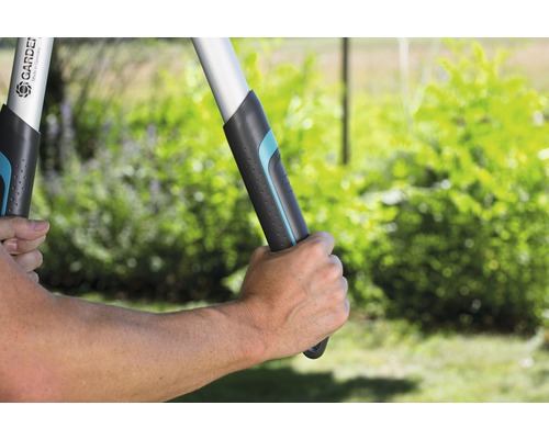 Mains tenant un sécateur pour tailler la haie