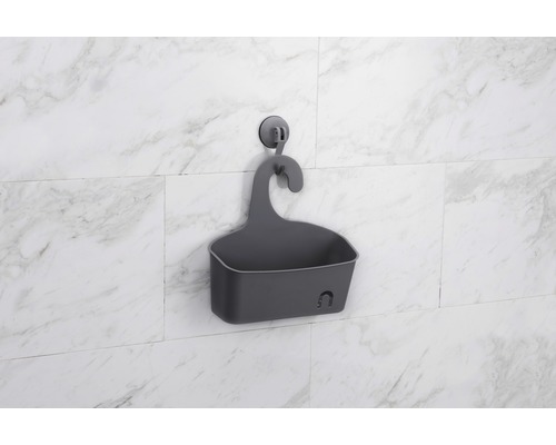 Duschkorb zur Aufbewahrung an der Wand mit Saugnapf