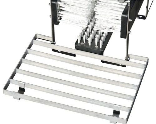 Gratte-pieds à brosse avec caillebotis