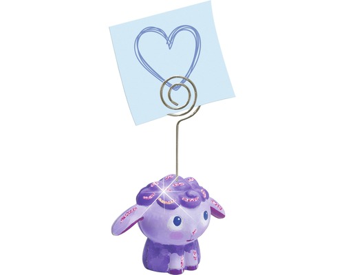 Dekofigur Schäfchen mit Notizzettelhalter und Herz