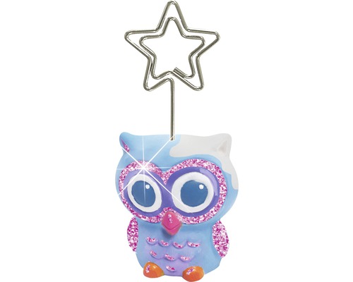 Eulen-Fotohalter mit Sternclip