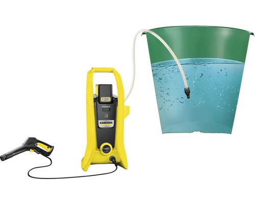 Nettoyeur haute pression Kärcher avec tuyau d''aspiration et réservoir d''eau