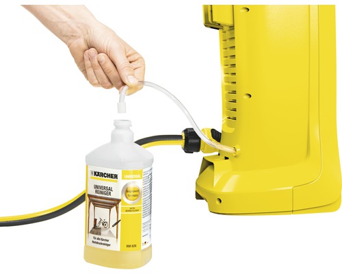 Raccordement du nettoyant universel Kärcher à un nettoyeur haute pression