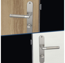 Türbeschläge aus Metall an Holztüren