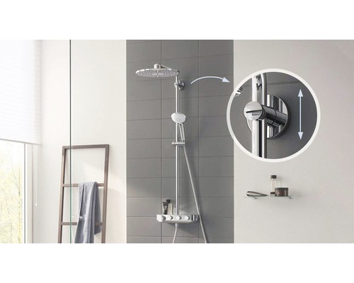 Colonne de douche thermostatique GROHE Euphoria SmartControl System 310 Duo  - Installations salles de bain - Achat & prix