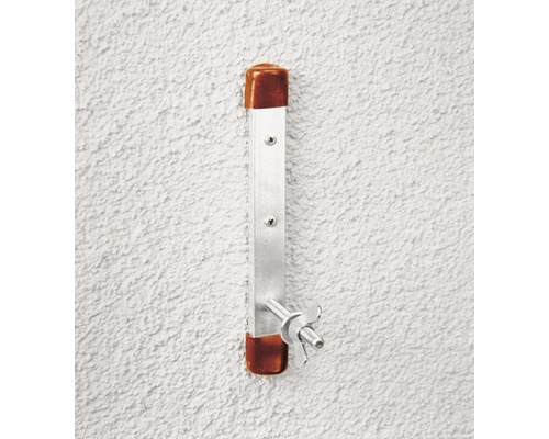 Crochet pour mur et plafond Alfer p 250 x h 120 x l 98 mm blanc revêtu par  poudre - HORNBACH Luxembourg