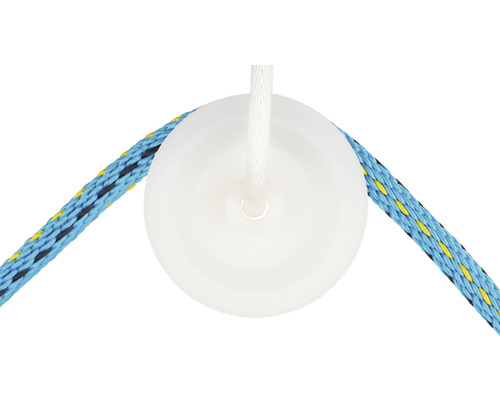 Seilrolle mit farbigem Seil