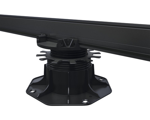 Verstellfuß für Terrassendielen mit Träger