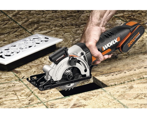 Mini scie circulaire portative Worx WX523.9 20V sans batterie ni