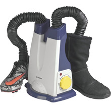 Séchoir à chaussures avec chaussure de sport et botte d''hiver