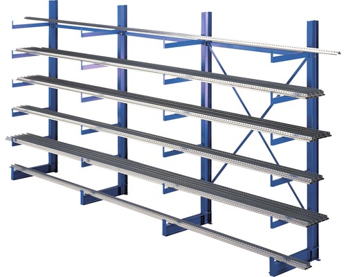 Kragarmregal zur Lagerung von Langgut