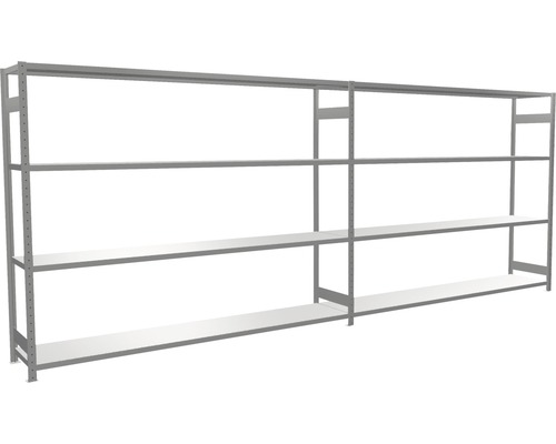 Système d''étagères métalliques à plusieurs niveaux pour le stockage