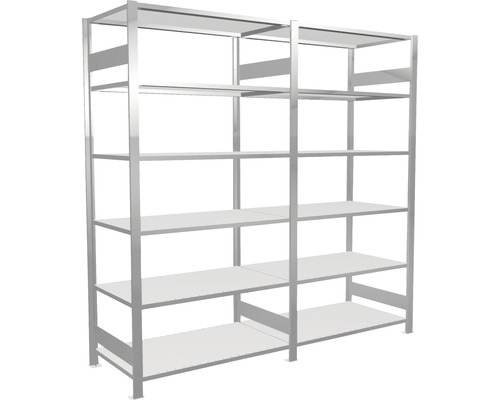 Metallregal mit mehreren Ebenen zur Lagerung