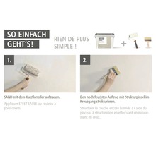 Instructions pour appliquer la peinture à effet sable avec un rouleau à peinture et un pinceau à structure