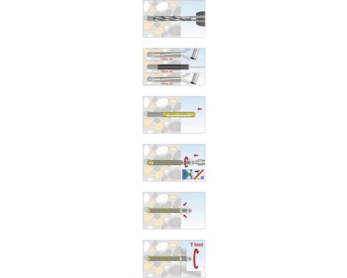 Anleitung zur Befestigung eines Dübels in einer Wand