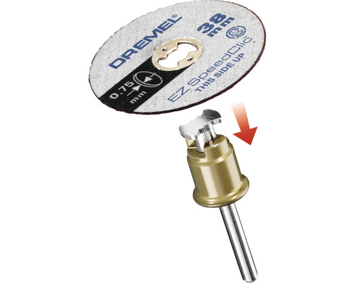 Dremel EZ SpeedClic Trennscheibe mit Aufspanndorn