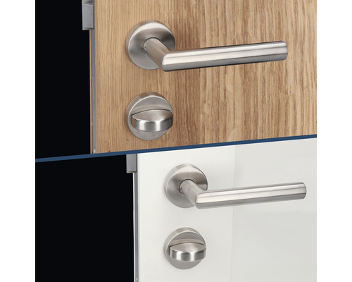 Set de ferrures de porte avec poignée et rosette pour portes intérieures