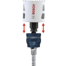 Bohrkronenaufnahme mit Bosch Logo