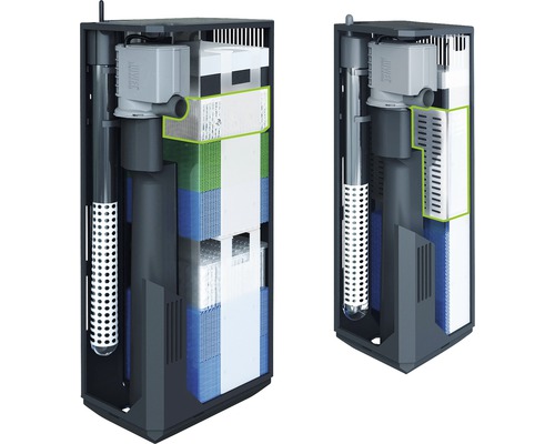 Filtre intérieur pour aquarium avec masses filtrantes