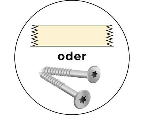 Symbol, das Klebeband oder Schrauben zeigt